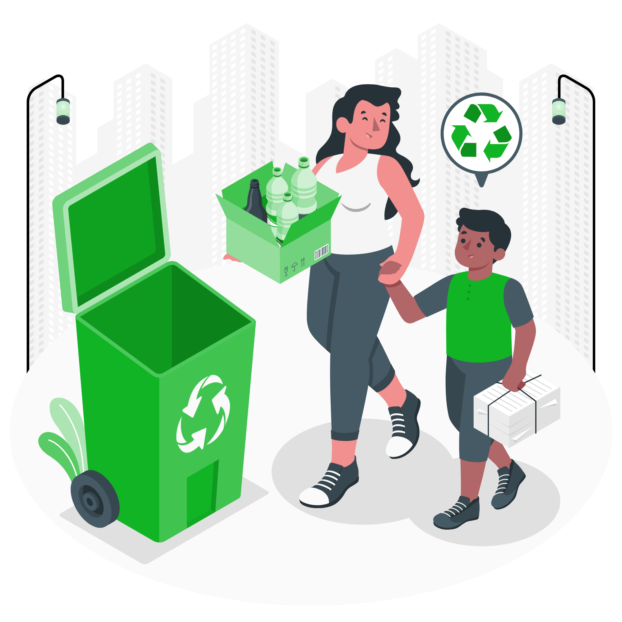 Tri et collecte de déchets valorisables